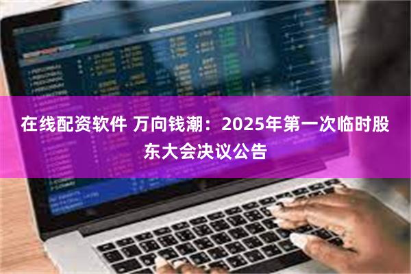 在线配资软件 万向钱潮：2025年第一次临时股东大会决议公告